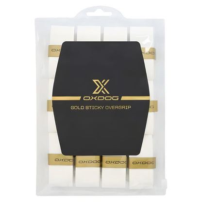 Oxdog Gold Sticky Overgrip 12 Pack White