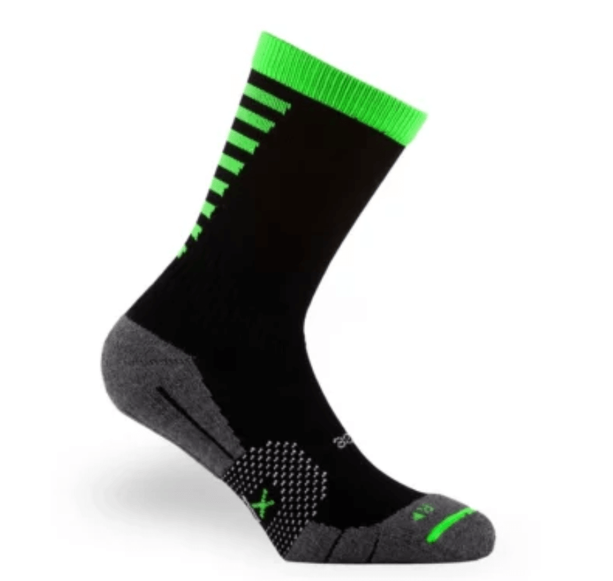 Calza Pdx Sport Padel Pro Nera Verde Fluo