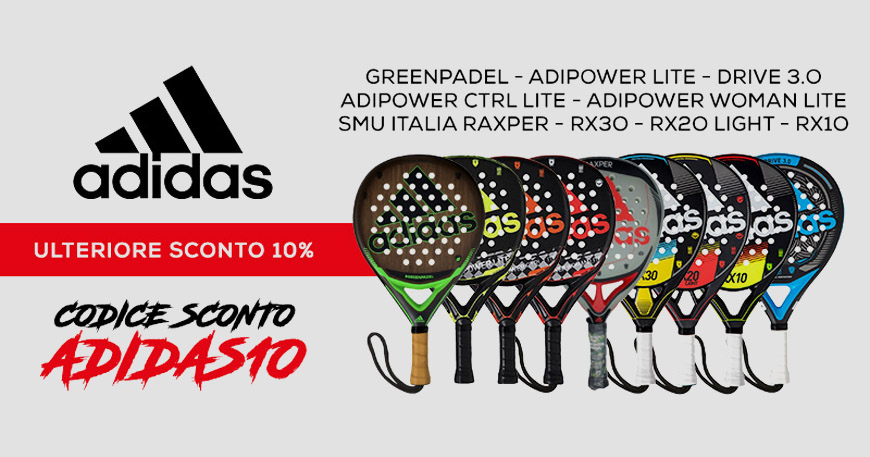 racchette adidas offerta